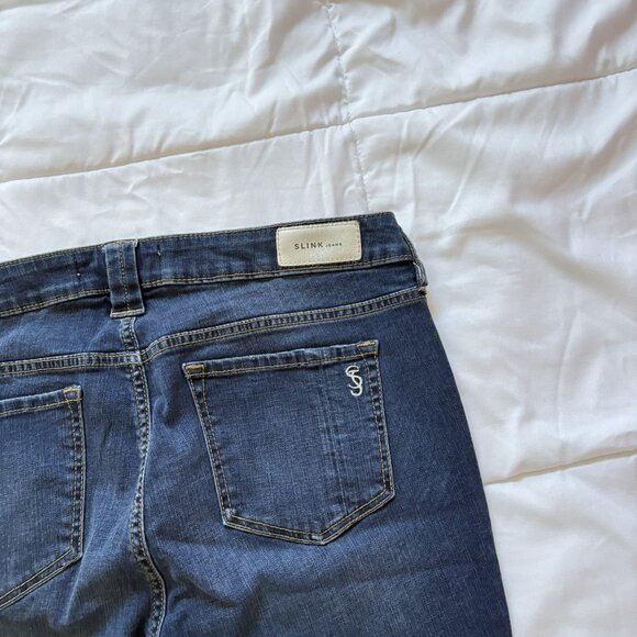 Slink Womens Size 14 Curvy Jeans Blue Denim Medium Wash City Classic Boho Hippie - Picture 9 of 9